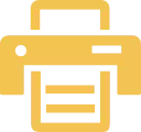 Yellow Printer Icon