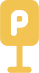 Yellow Parking Sign Icon