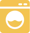 Yellow Washing Machine Icon
